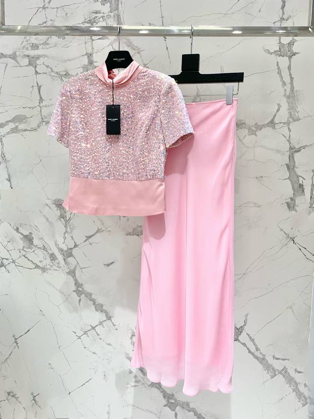 Holy Family 3D sequined genuine acetate silk satin butterfly top Haute couture