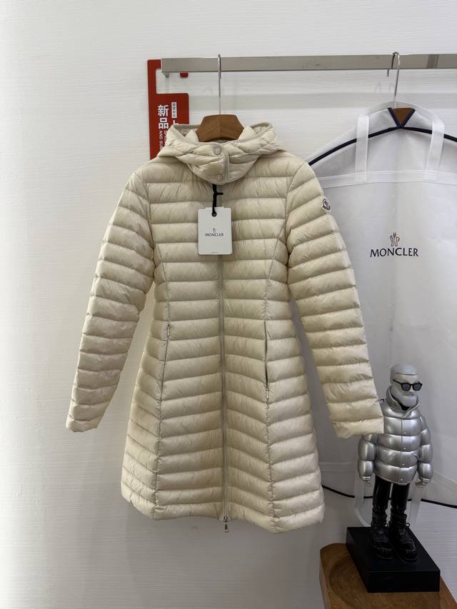 Moncle25: Women's Igelong mid-length slim down jacket, goose down thickened, thi
