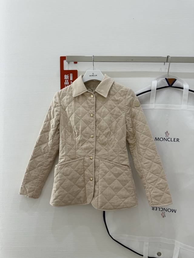 Moncler 25Ss Women's Uzes Thin Diamond Check Down Jacket DDD