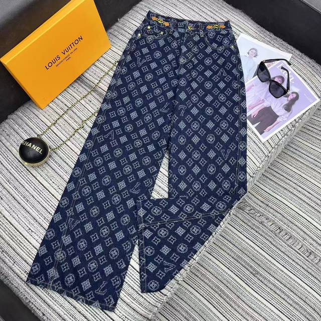 Highly recommend 25th year early autumn series Lou* new jacquard logo denim stra