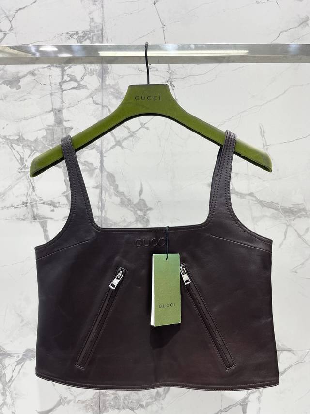 Gucci Women's Vintage Lettered Leather Vest * Gucci's magical design DDD: A coll