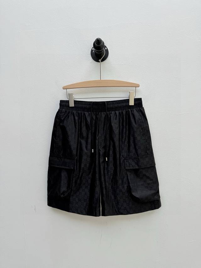 Gu lightweight double G jacquard nylon shorts, produced by OEM factory P new spr