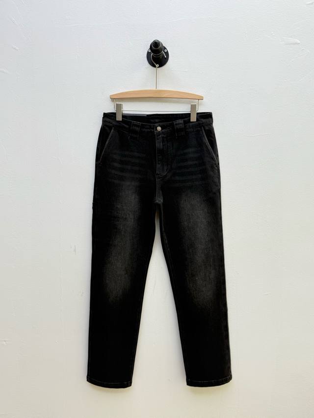 Pr washed and distressed logo jeans, produced by OEM factory P New autumn produc