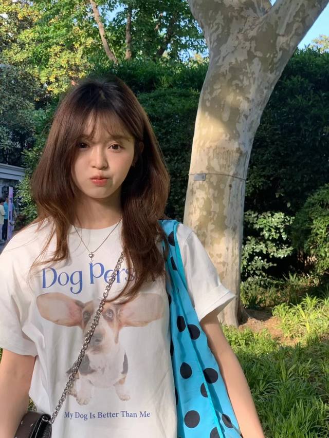 Fu 2025 Early Autumn Cat and Dog T-shirt, selected source fabric 69% cotton 31%