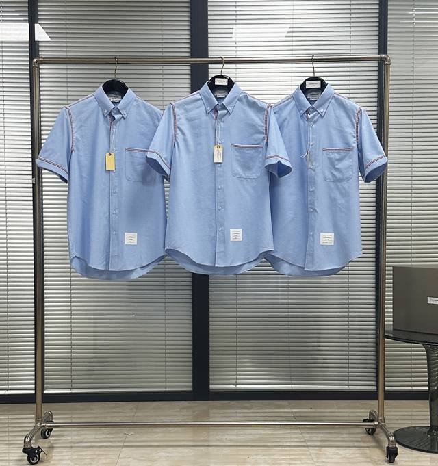 Short-sleeved shirt with webbing hem Tb25Ss Customized thin webbing hem Simple y