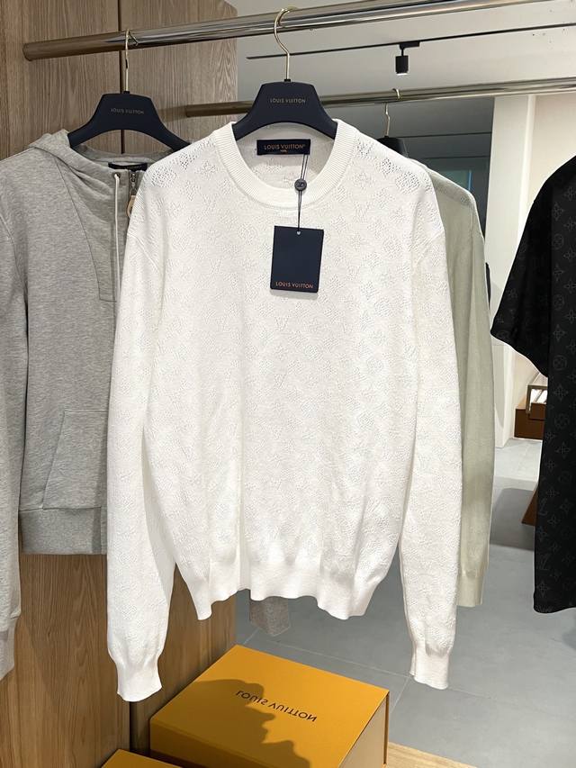 New Arrival ~ Louis Vuitton* Autumn 25 new style hollow jacquard wool long slee