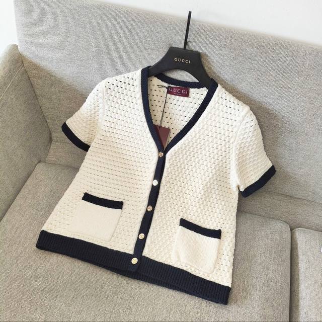 Gucci Cotton Crochet Cardigan Exclusive The Pre-Fall 2025 collection features a