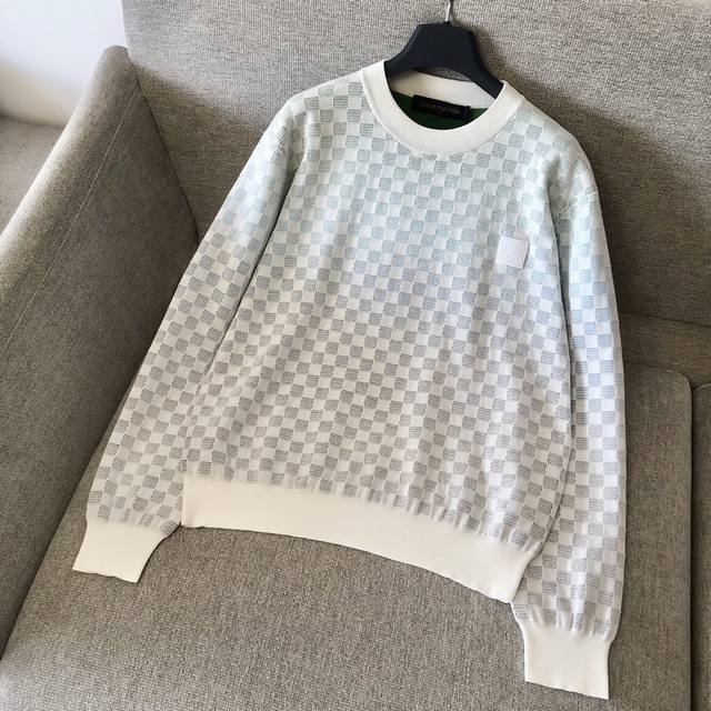 Louis Damier Ombre Jacquard Sweatshirt Exclusive This cotton long-sleeved sweats