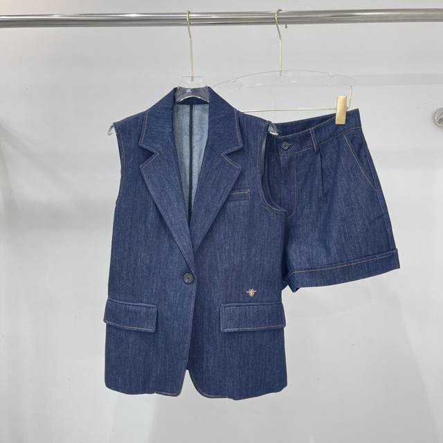 New fashion denim vest suit, very beautiful and durable, simple and elegant, sl