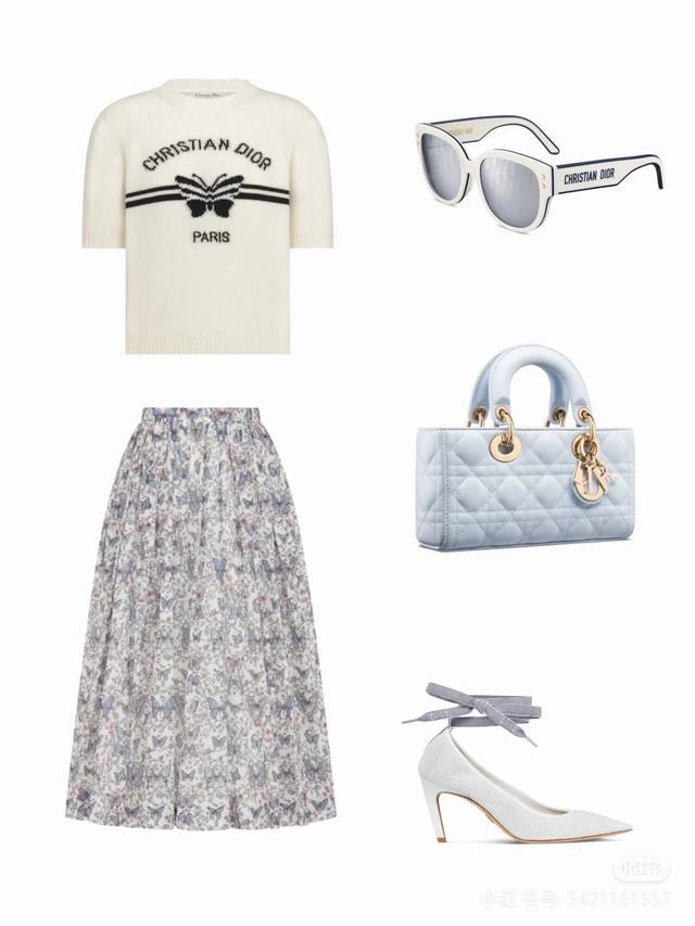 250108 D series butterfly flower skirt Spring vitality, romance and freedom are