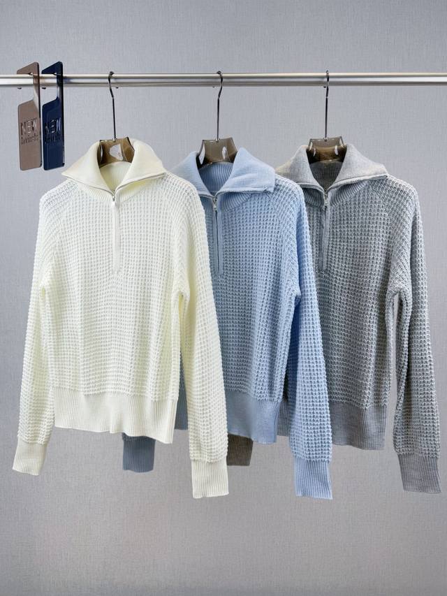 Niche Al home | Waffle lapel jacket 50% cotton, 50% wool The top is a stand-up c
