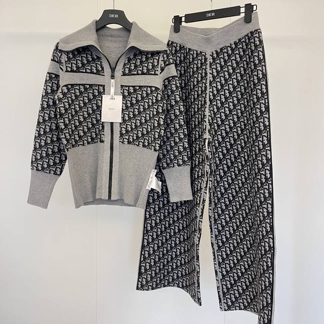 Cardigan pants Dior' 25Ss early autumn series single product Classic monogram d