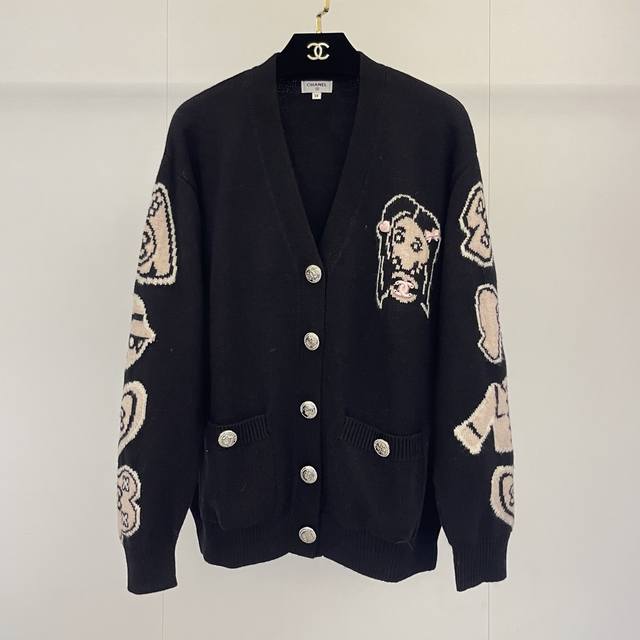 Chan'1 25B new fall/winter arrivals! Jennie V-neck cashmere cardigan with jacqua