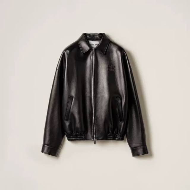 25 Early Autumn new wide-cut Nappa leather jacket zipper closure design, cuffs w