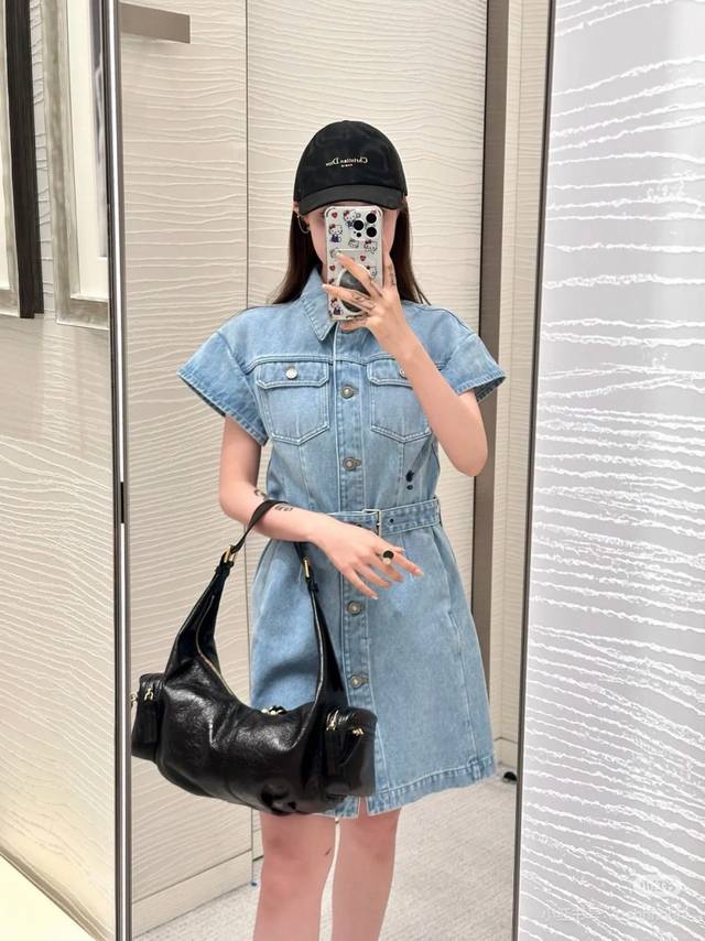 25 New denim dress Summer denim fashionable single product Forever free and casu