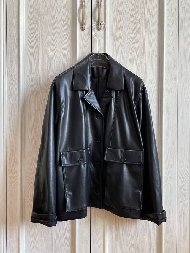 Super soft and fluffy protein leather jacket with a cloud-like feel. DDD. Light