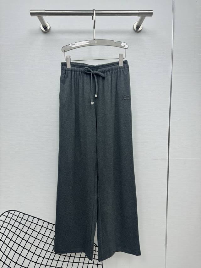 25 New high waist contrast color design loose slim drape casual pants autumn and