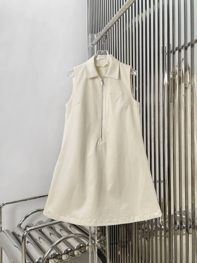 Actual photos Latest Pr 25New triangle label sleeveless drawstring dress Size:
