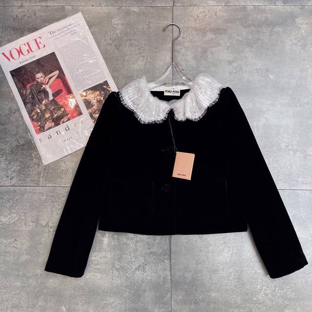 Reorder and shipment Hot-selling jacket Miumu 2025 early autumn new style this s