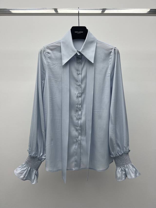 Publicka* Tie-Drawstring ShirtMade of acetate blend fabricExcellent comfort, she