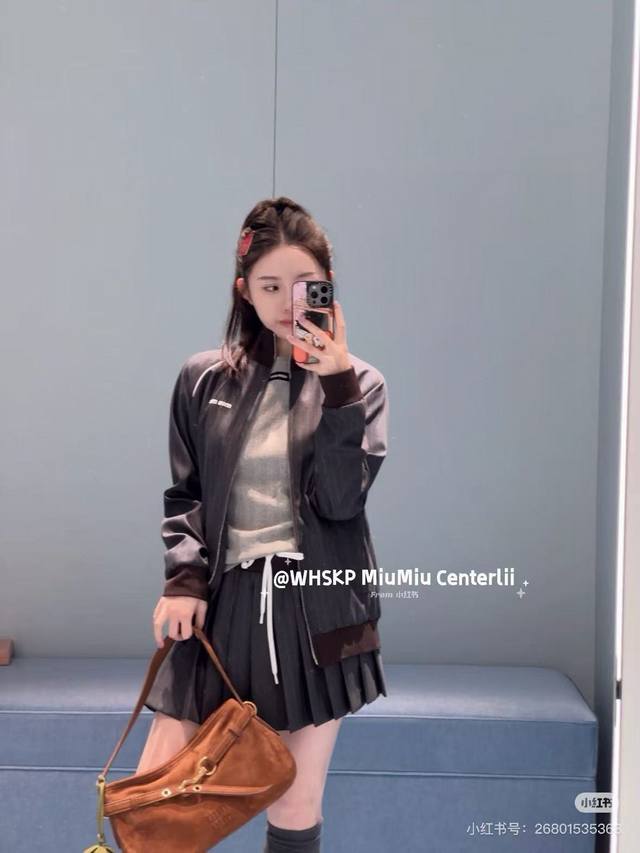 Original Mm 2025 early autumn new fashion contrast striped baseball jacket, col