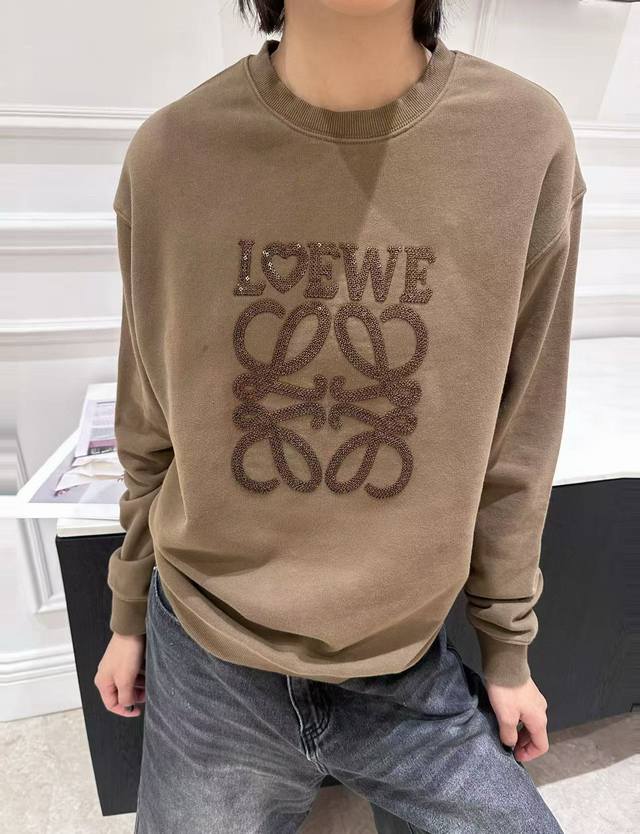 Original Low.....2025 Fall/Winter new fashion logo toothbrush sequined crewneck