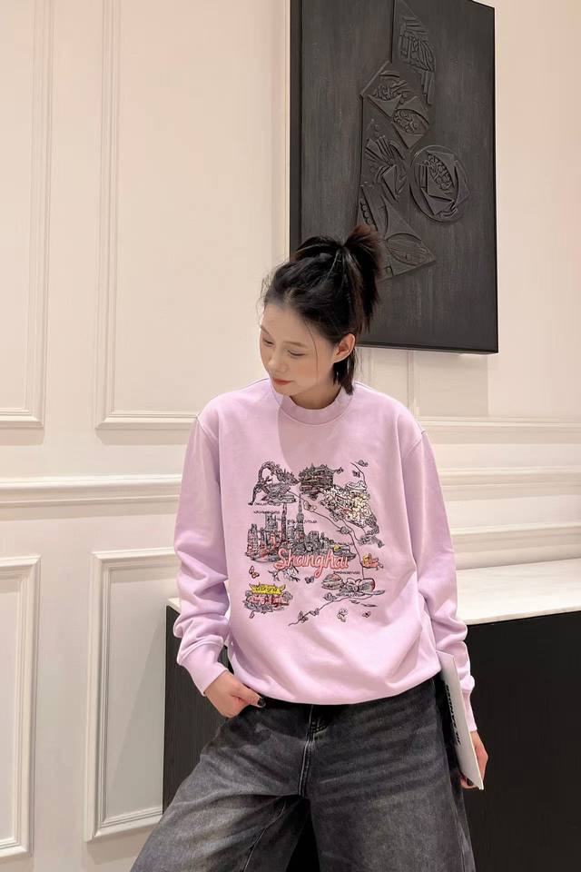 Original Dd... 2025 Fall/Winter new stylish casual crewneck sweatshirt, featuri