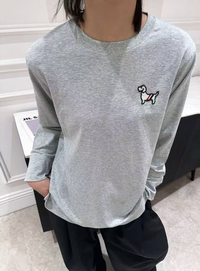 Original Tb 2025 Early Fall new stylish casual long-sleeved top featuring a pup