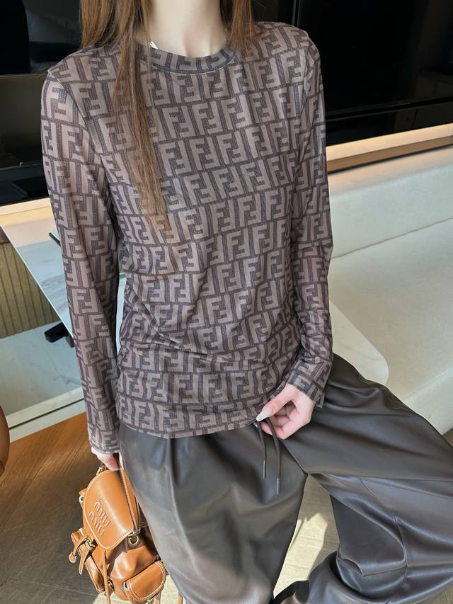 Original Ff... 2025 Early Fall New Fashion Mesh Stretch Top: Custom-made import