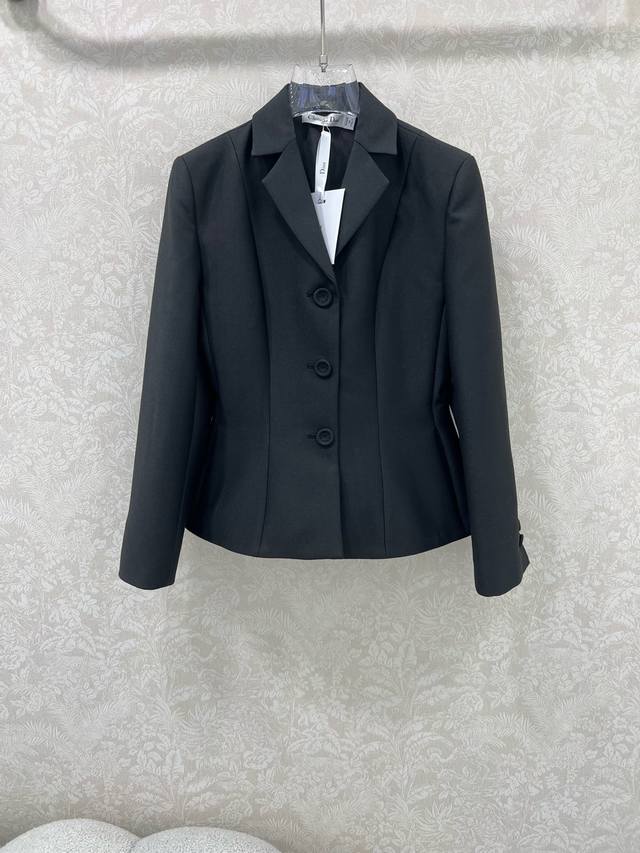 Dio* 25Fw Early Fall new worsted wool lapel and waist silhouette classic blazer,