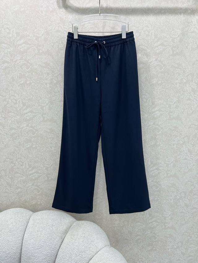 Miumi* 25 new solid color autumn wide-leg pants, simple and elegant wide-leg cas