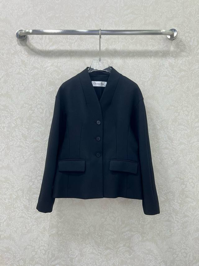 Dio*25 new women's new high-end handmade series suit silk and wool jacket with s