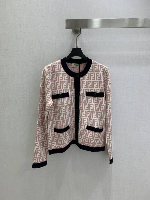 Highly recommend Fend*'s new 2025 Early Fall jacquard knitted crew neck long-sl
