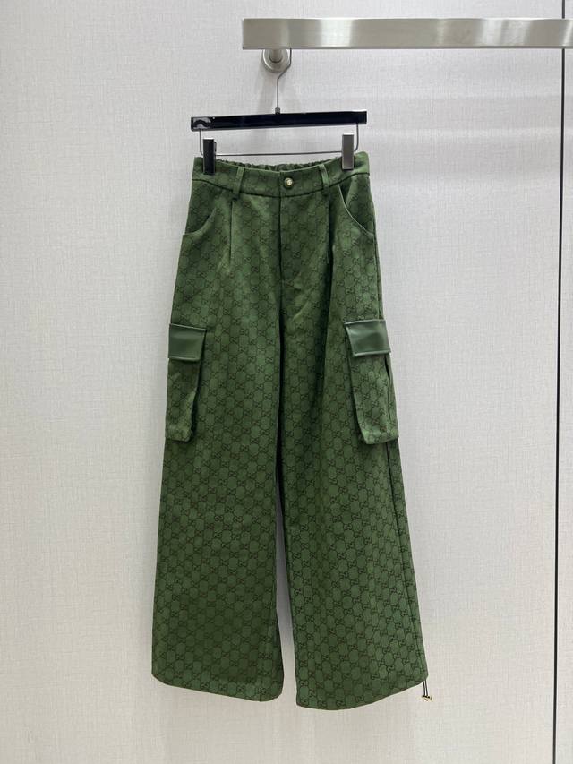 Highly recommend Gu* 2025 new classic jacquard casual trousers, high-end handma
