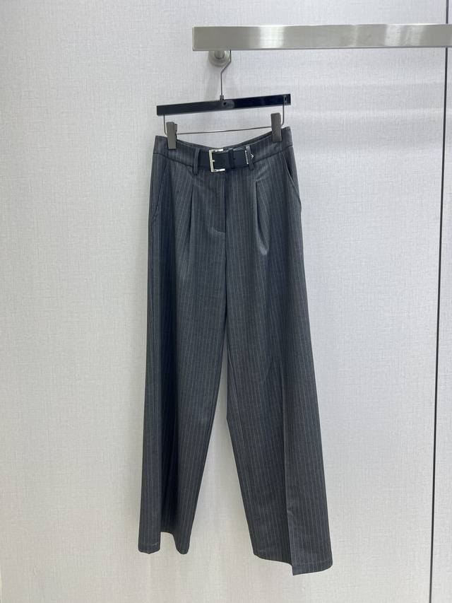 Highly recommend the Pra* 2025 early autumn new belted straight-leg trousers. T