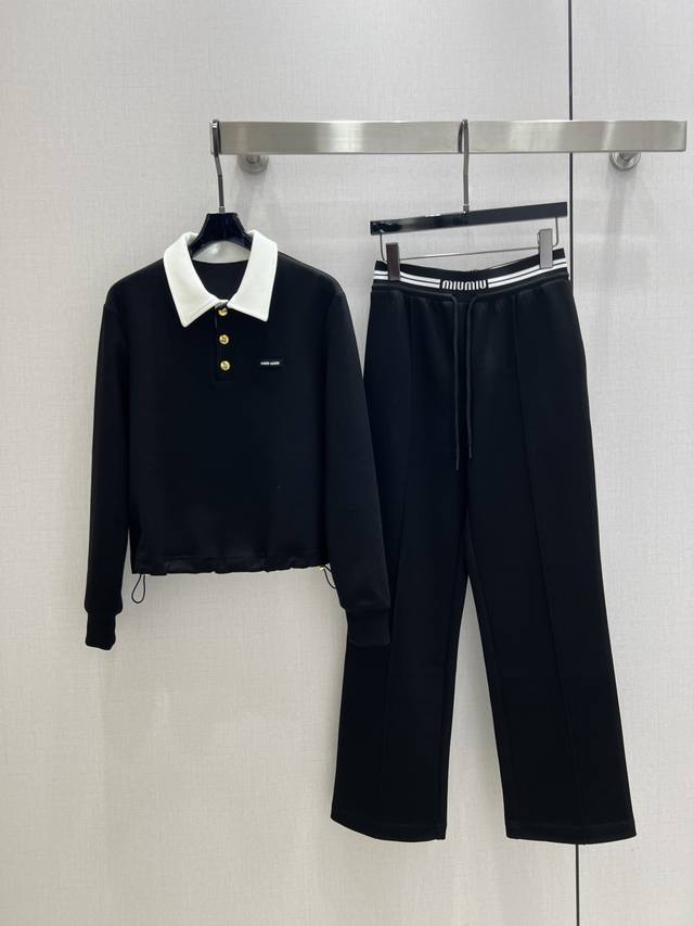 Highly recommend Mium's new 2025 early fall outfit! This lapel pullover sweatsh