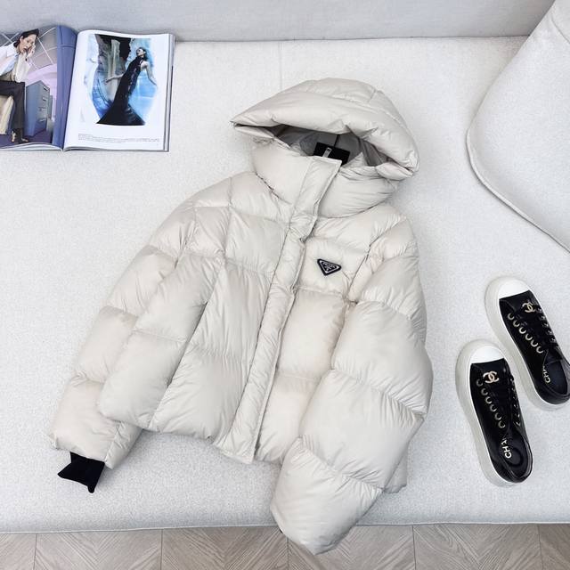 Original quality Pd 25Ss new autumn and winter short hooded bread down jacket wi
