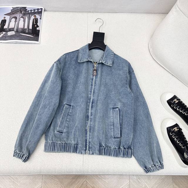 Ljia 25Ss The latest early autumn style distressed loose-fitting denim jacket, c