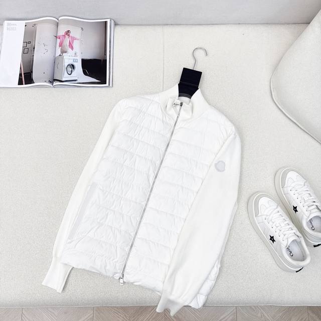 Original quality unisex Mc 25Ss latest autumn and winter patchwork knitted down