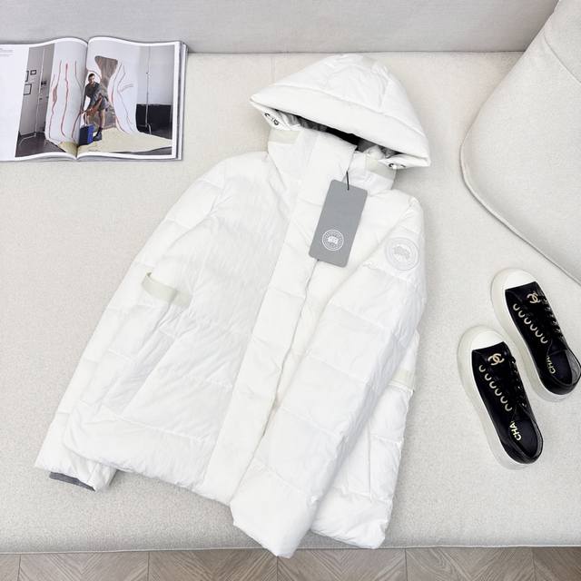 High-end original quality Canada Goos* 25Ss new autumn and winter hooded short