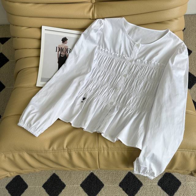 Early Autumn New Arrivals 25Ss ~ D's heavy-duty embroidered shirt with elastic