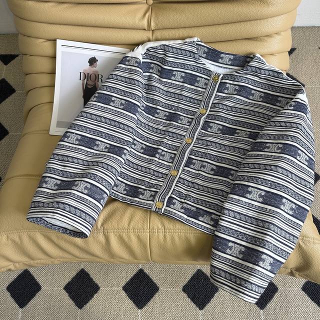 New autumn and winter 25Ss ~ Ce The Arc de Triomphe jacquard wool jacket is def