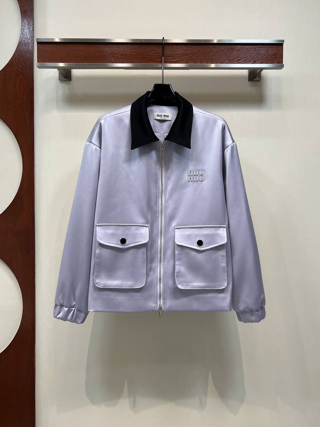 Miu's new purple jacket for early fall 25 is a throw-on, ready-to-go style with