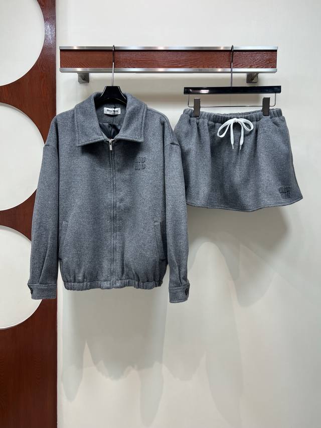 Miu's new early fall 25 collection: lapel jacket, mini skirt, classic neutral gr