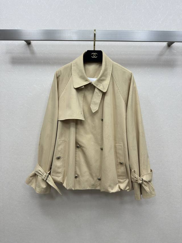 25Ss Dio * New autumn/winter trench coat with a rayon jacquard lining and a dark