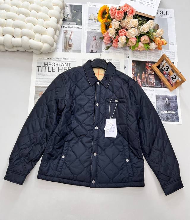 Bueberry Reversible Vintage Plaid Puffer Jacket DDD. This vintage diamond check