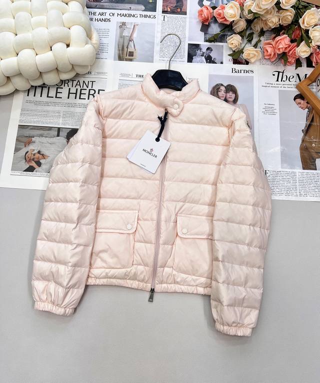 Moncler2025Ss new stand-up collar, thin down jacket, customized with Yb imported
