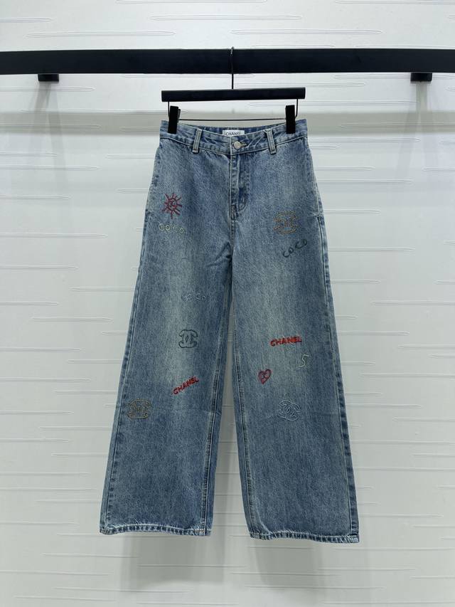 New, original, high-quality Chane* 2025 Early Fall collection! Embroidered wide