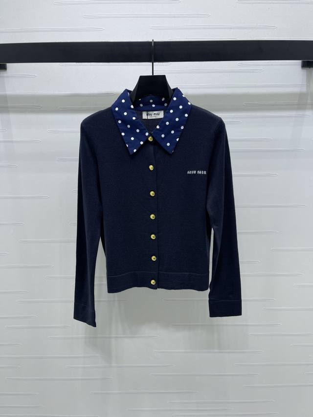 New, original, high-quality, Miumi* 2025 Early Fall collection! Contrast polka
