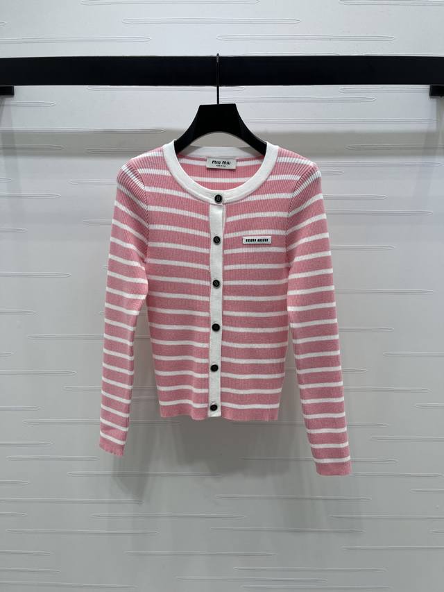 New, original, high-quality, Miumi* 2025 Early Fall collection! Striped knitted